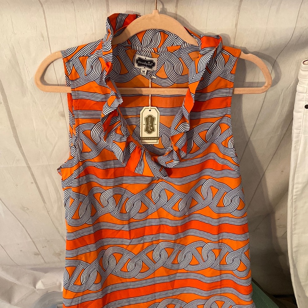 Mud Pie Whitney Ruffle Dress - M (8-10)